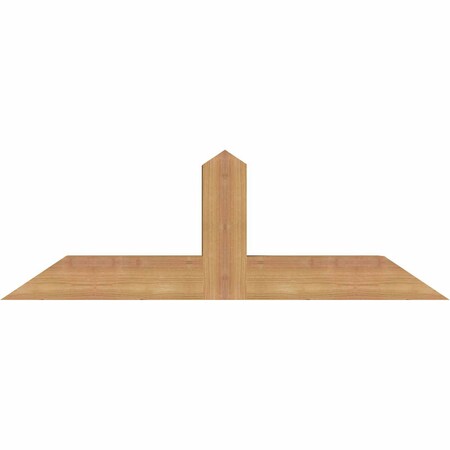 Ekena Millwork Portland Smooth Timber Gable Bracket, Western Red Cedar, 36"W x 12"H x 3 1/2"D x 3 1/2"F, 8/12 Pitch GBW036X12X0404POR00SWR